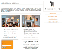 Tablet Screenshot of livinghivedesign.com